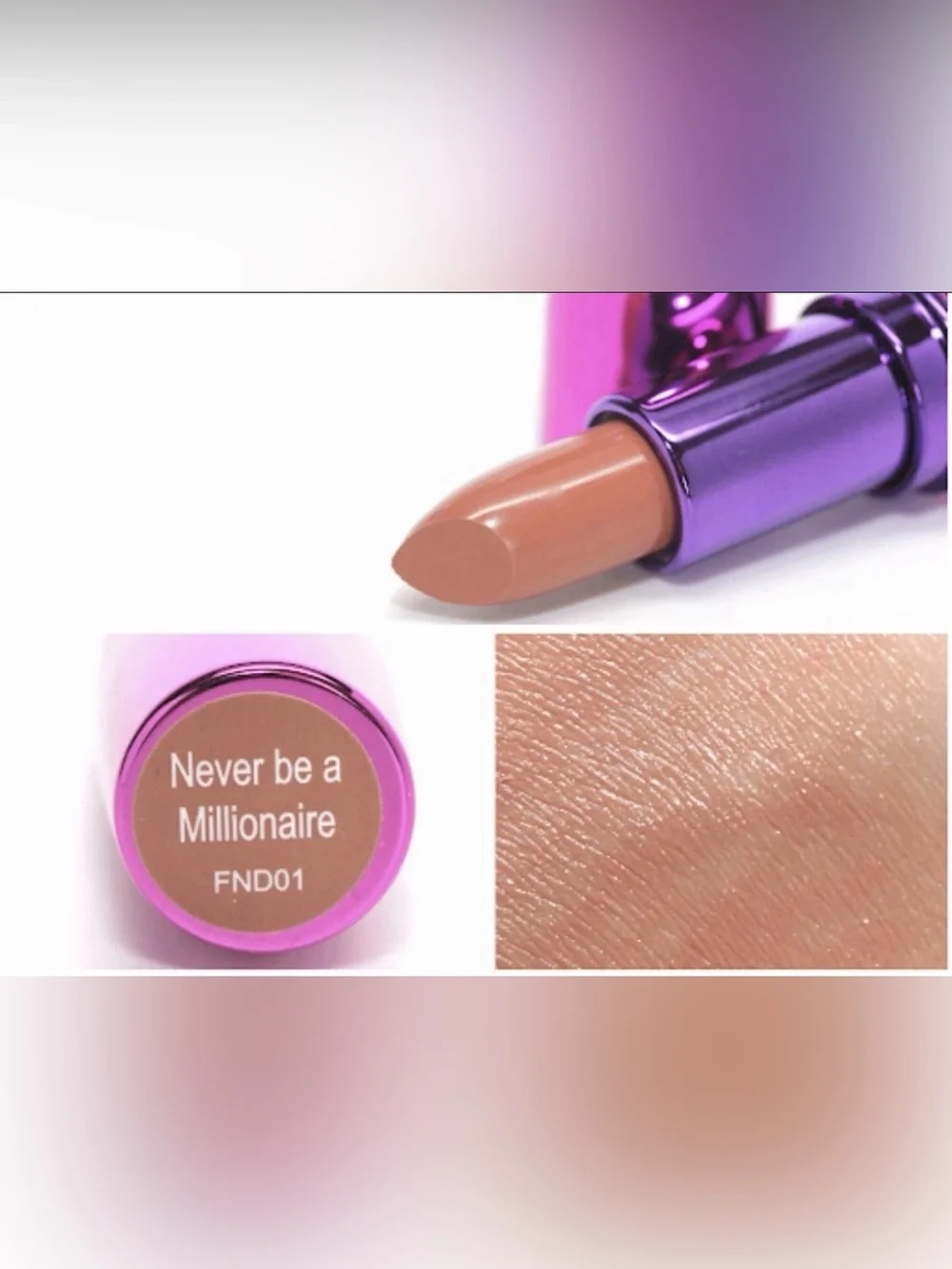 Makeup Revolution Lip Geek Lipstick Never Be a Millionaire 3.5g New